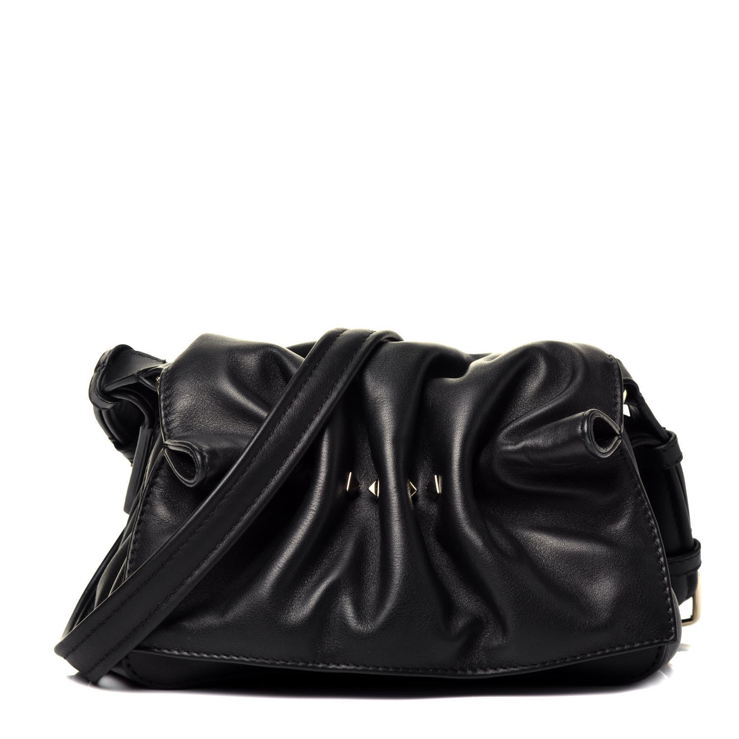 Valentino Garavani Smooth Calfskin Mini Bloomy Crossbody Bag Black 1 of 10
