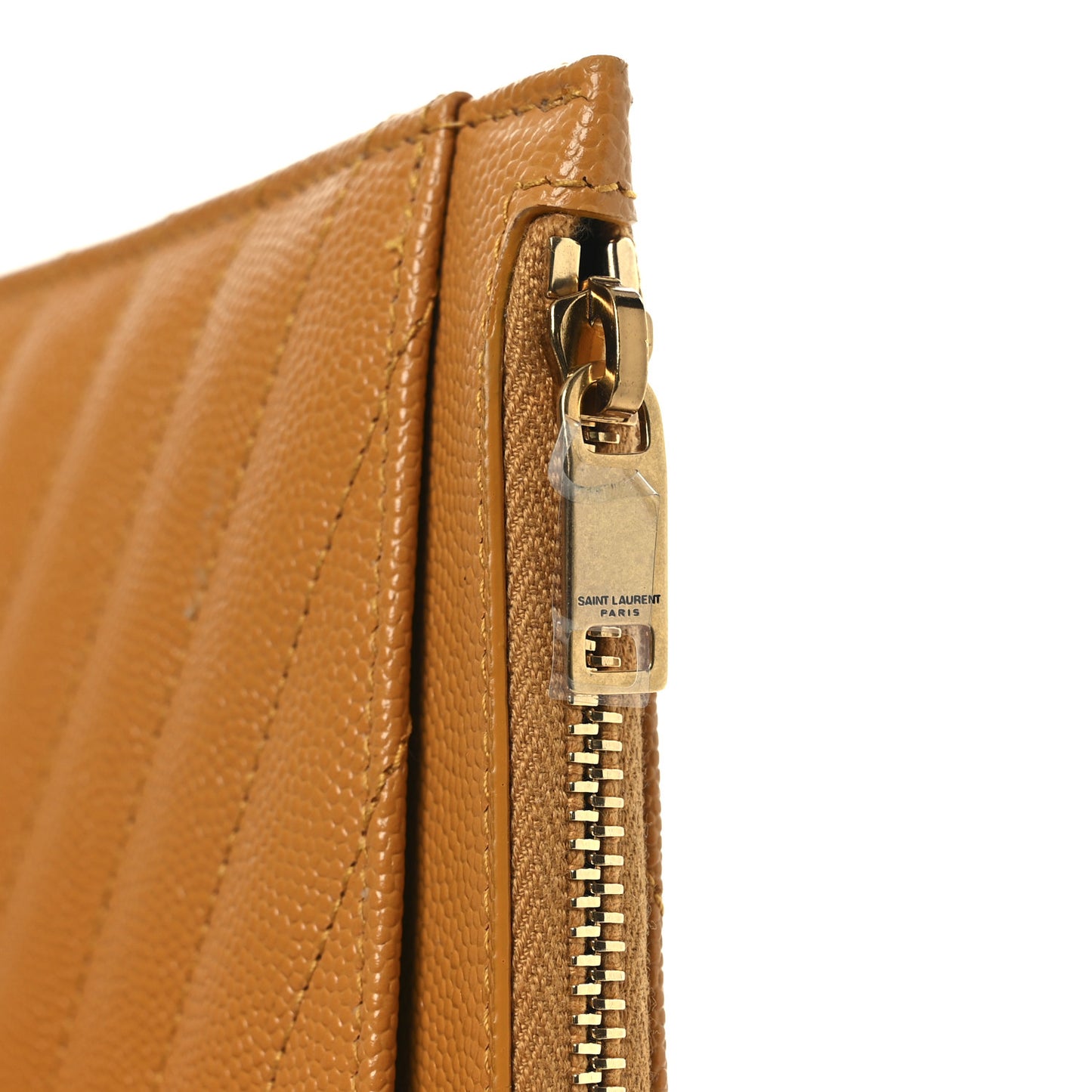 Grain De Poudre Chevron Monogram Bill Pouch Senape Yellow