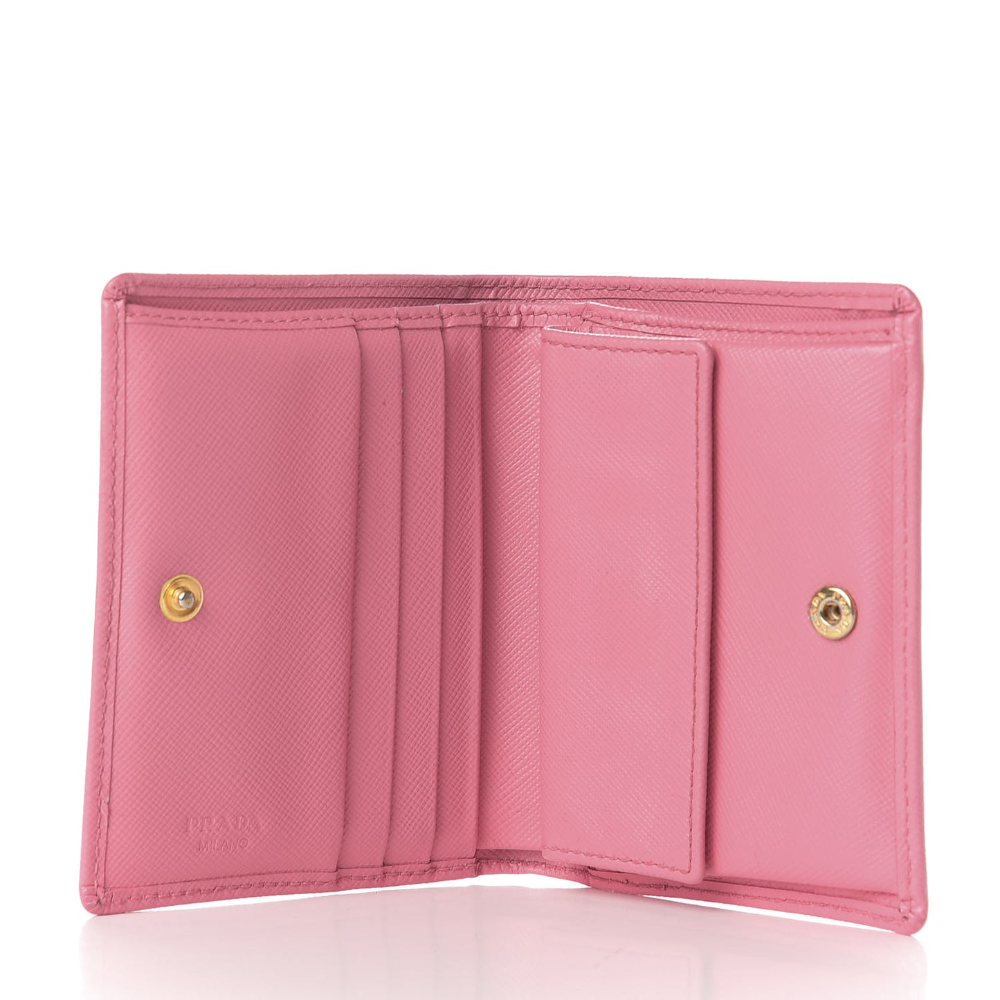 Saffiano Metal Bi-Fold Wallet Geranio