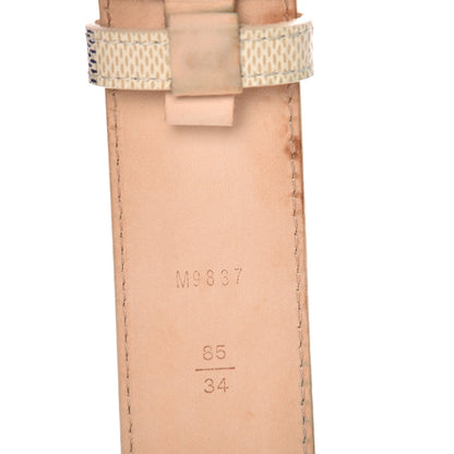 Louis Vuitton Damier Azur Voyage Belt 85 34 6 of 9