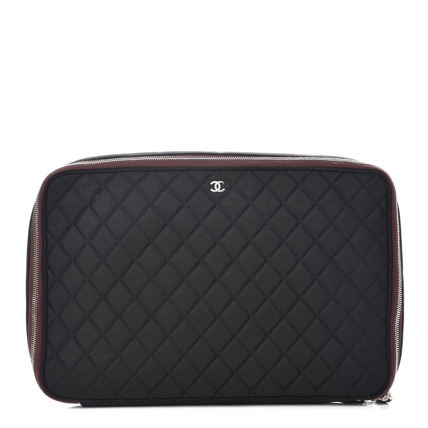 Nylon Quilted Laptop Case Black