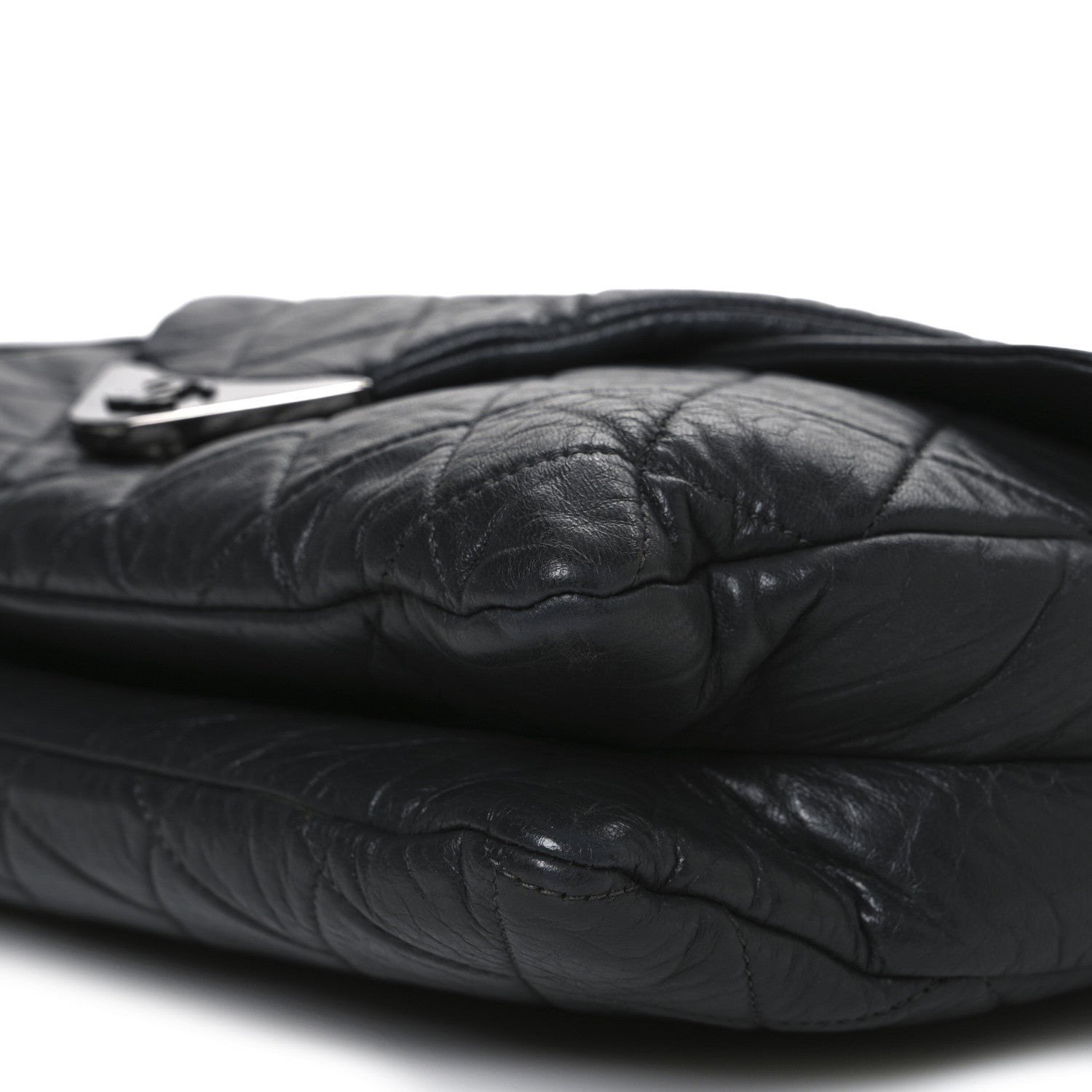 Chanel Lambskin Quilted Padded Envelope Flap Black 10 of 11