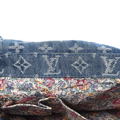 Louis Vuitton Denim Patchwork Posty Messenger Bag Blue 8 of 14