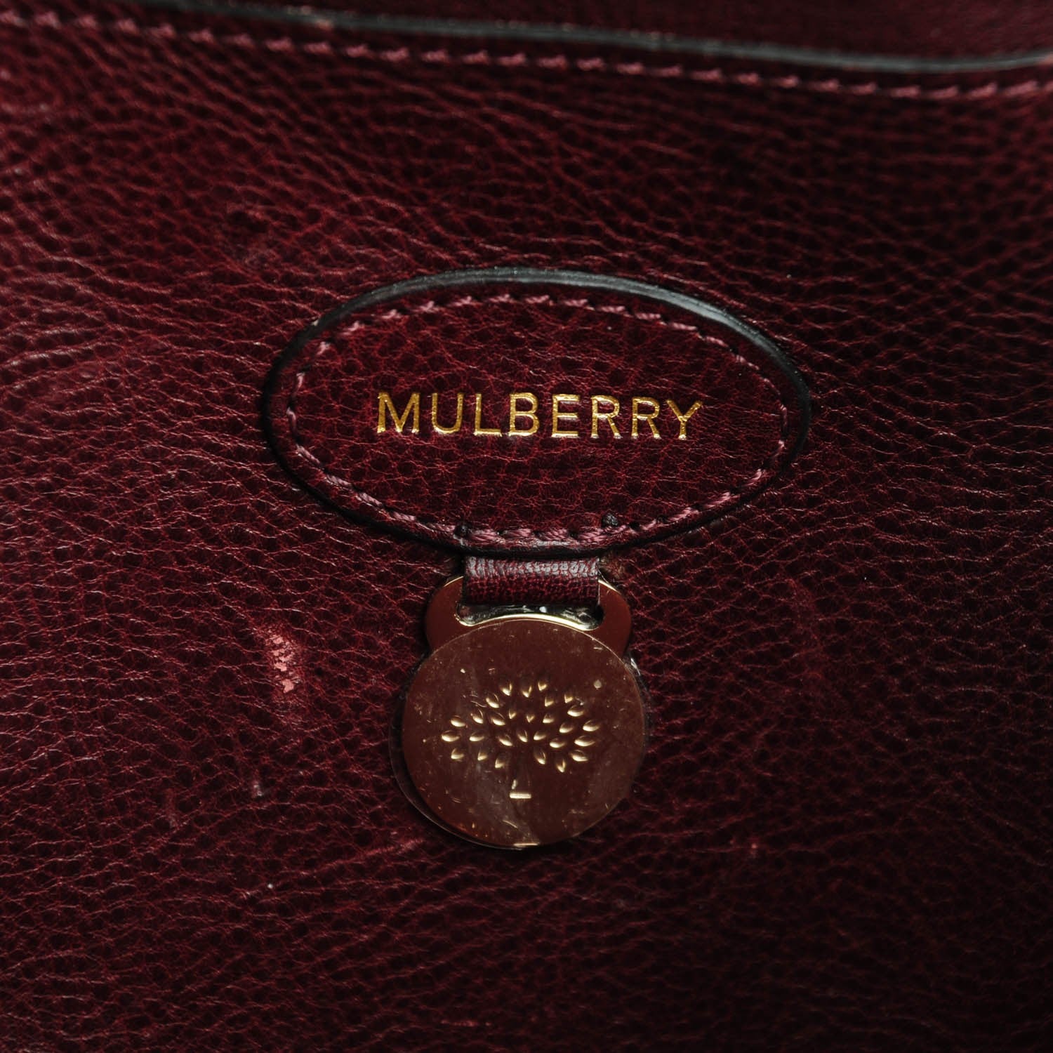 Mulberry Natural Leather Bayswater Oxblood 6 of 8