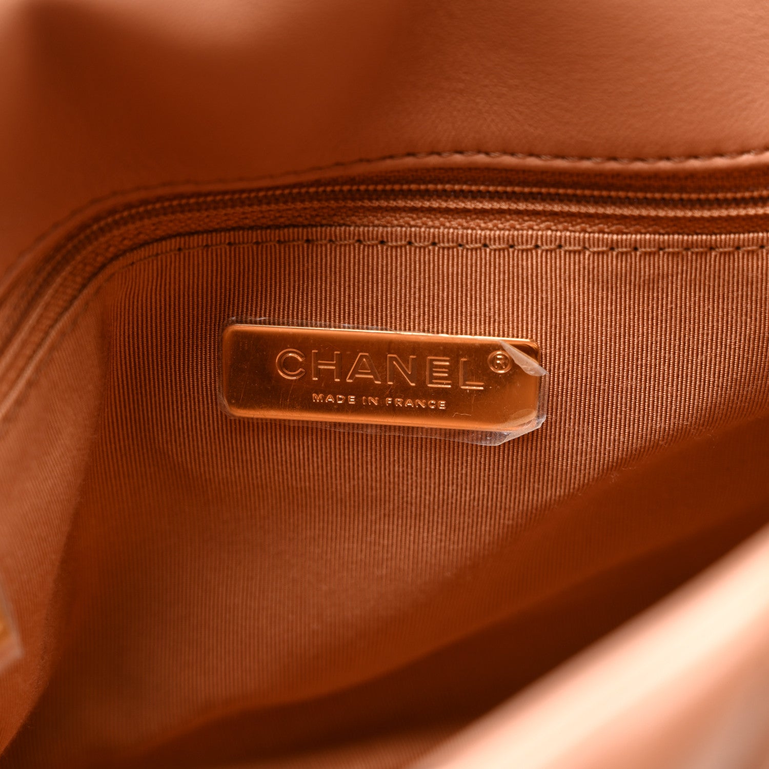 Chanel Lambskin Quilted Large Chanel 19 Flap Brown 5 of 12