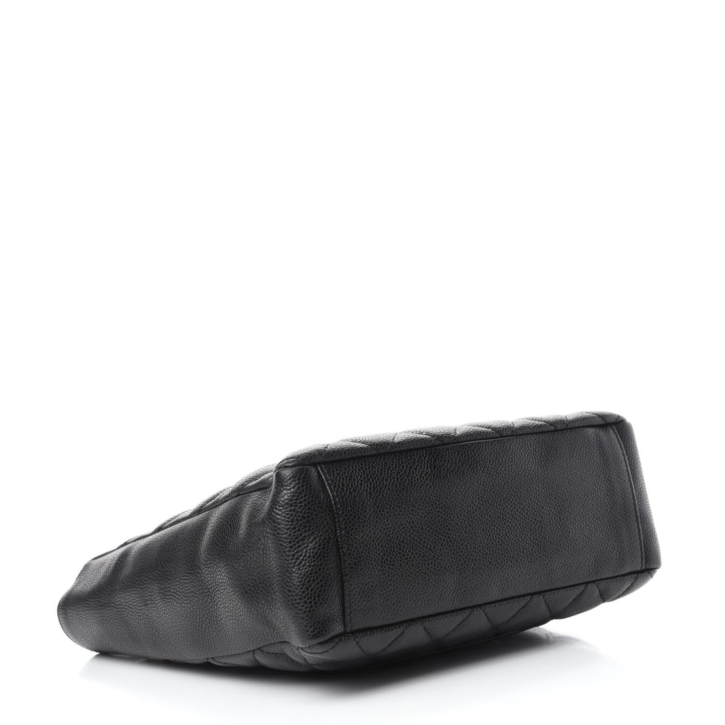 Caviar Quilted Petit Shopping Tote PST Black