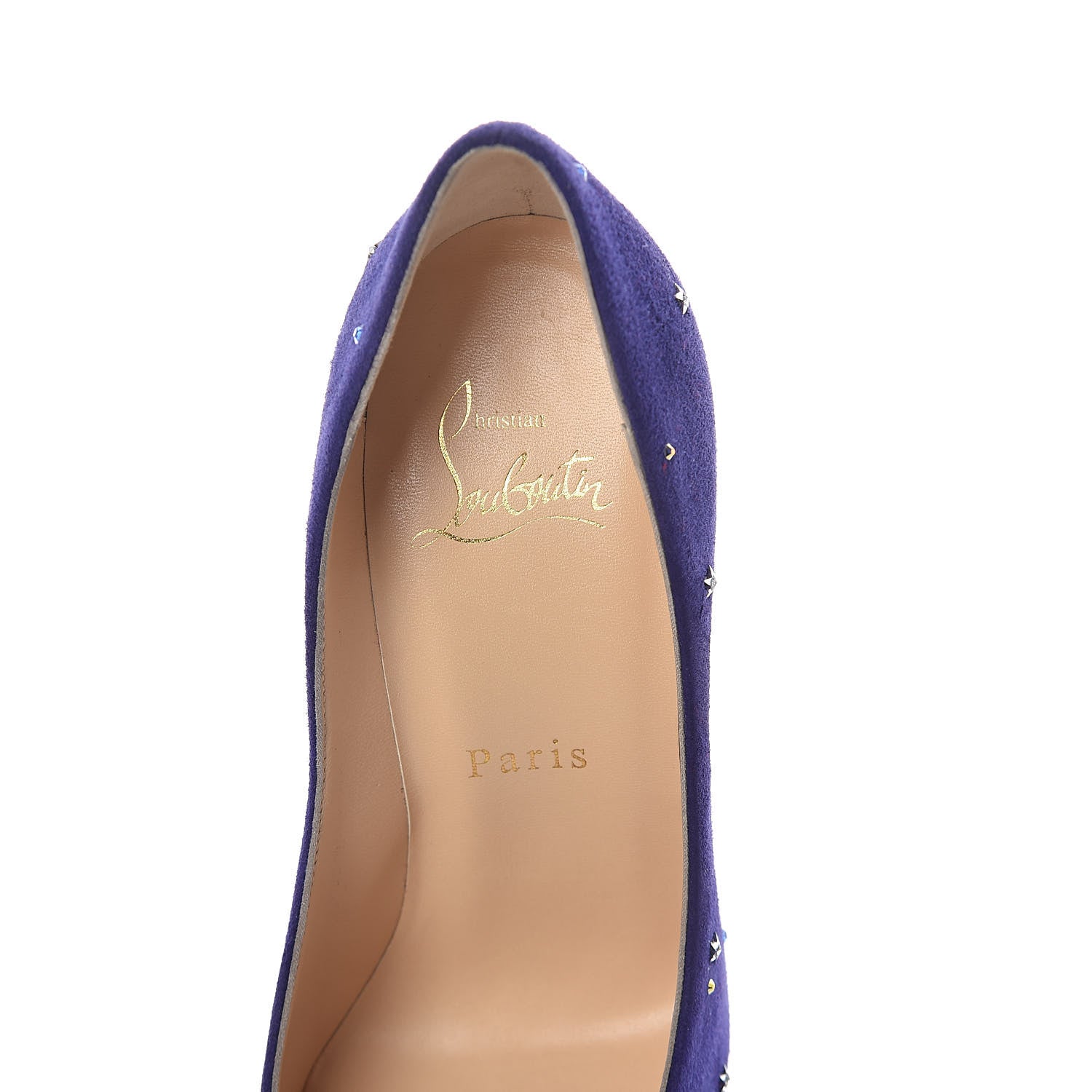 Christian Louboutin Veau Velours Gravitanita 100 Pumps 35.5 Version Encre 5 of 7