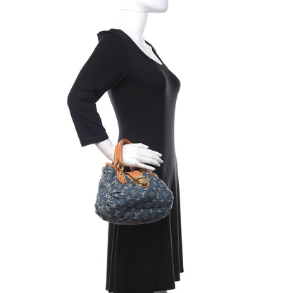 Louis Vuitton Monogram Denim Pleaty Blue 2 of 18