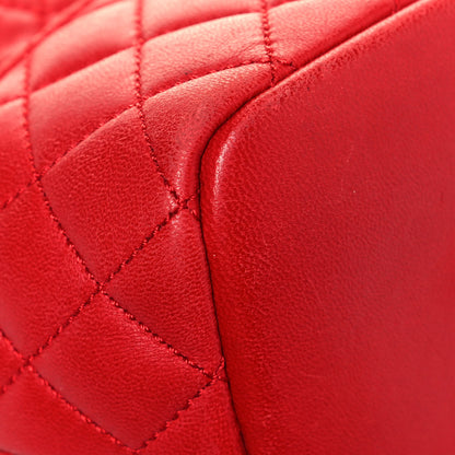 Chanel Lambskin Quilted Small Hobo Red 12 of 19