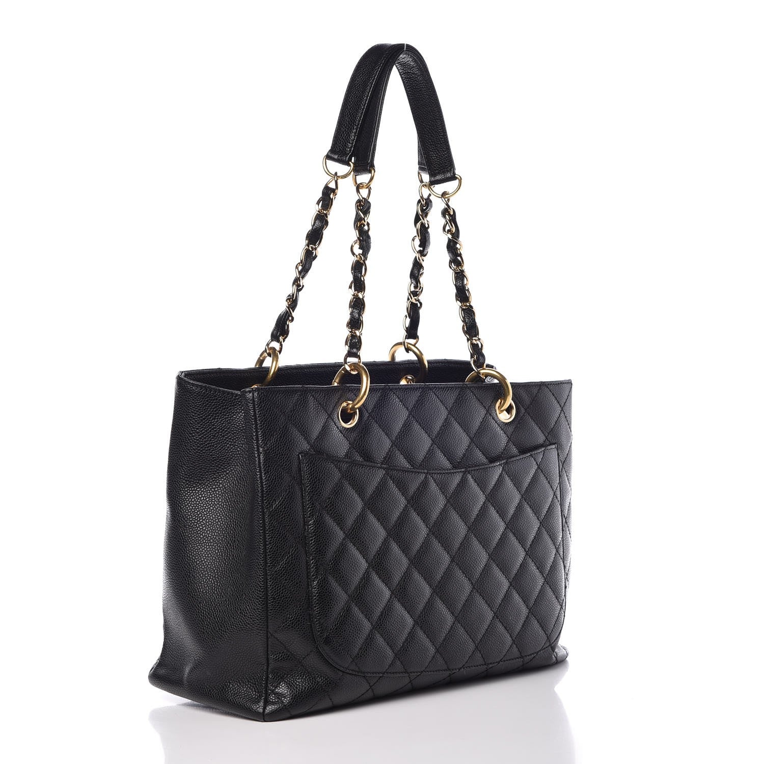 Chanel Caviar Quilted Grand Shopping Tote GST Black 3 of 12