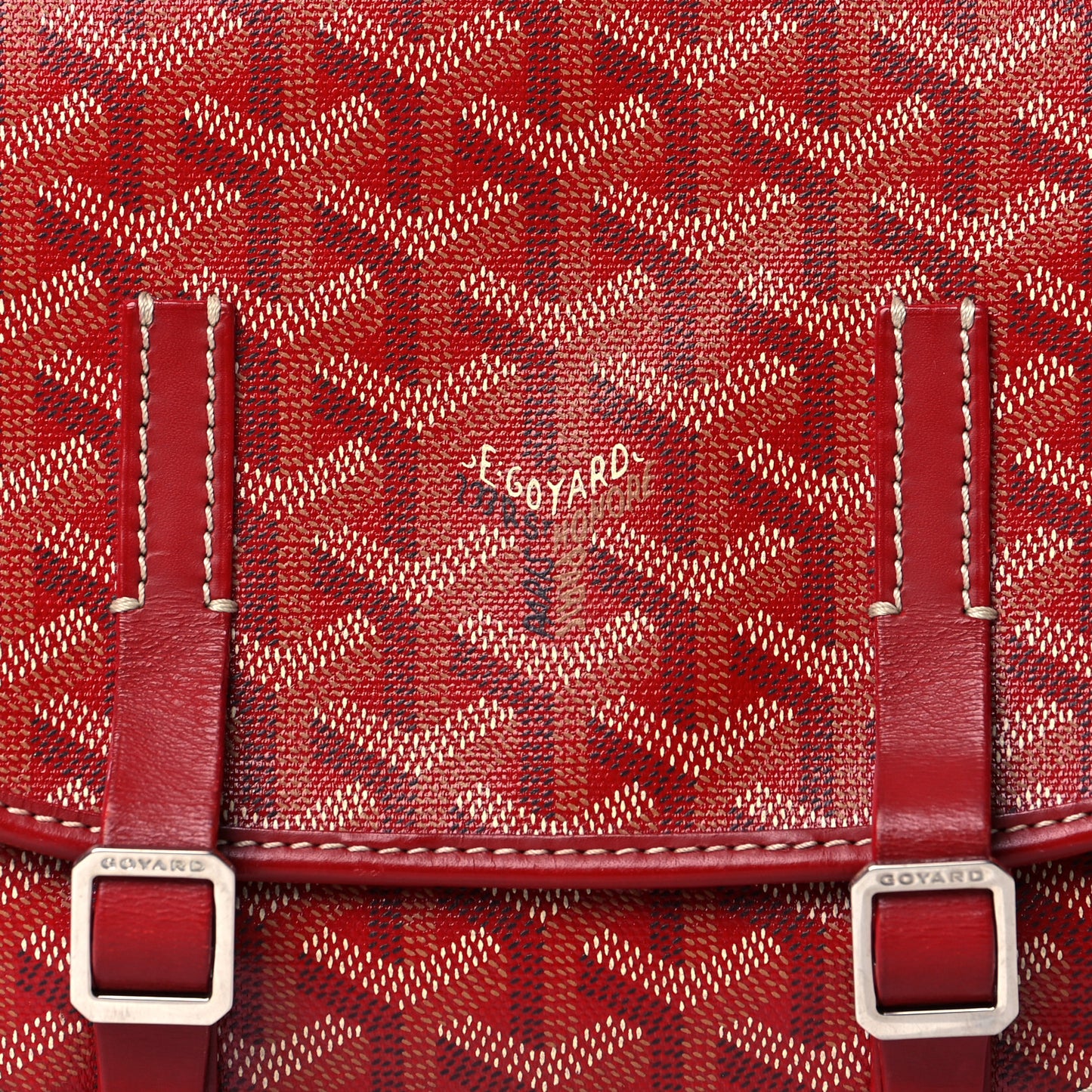 Goyardine Belvedere PM Messenger Bag Red