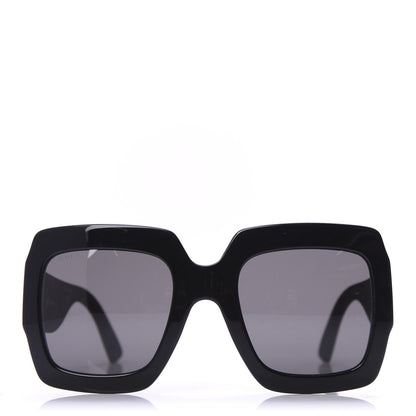 Gucci Square Frame GG0102S Sunglasses Glitter Gold 3 of 8