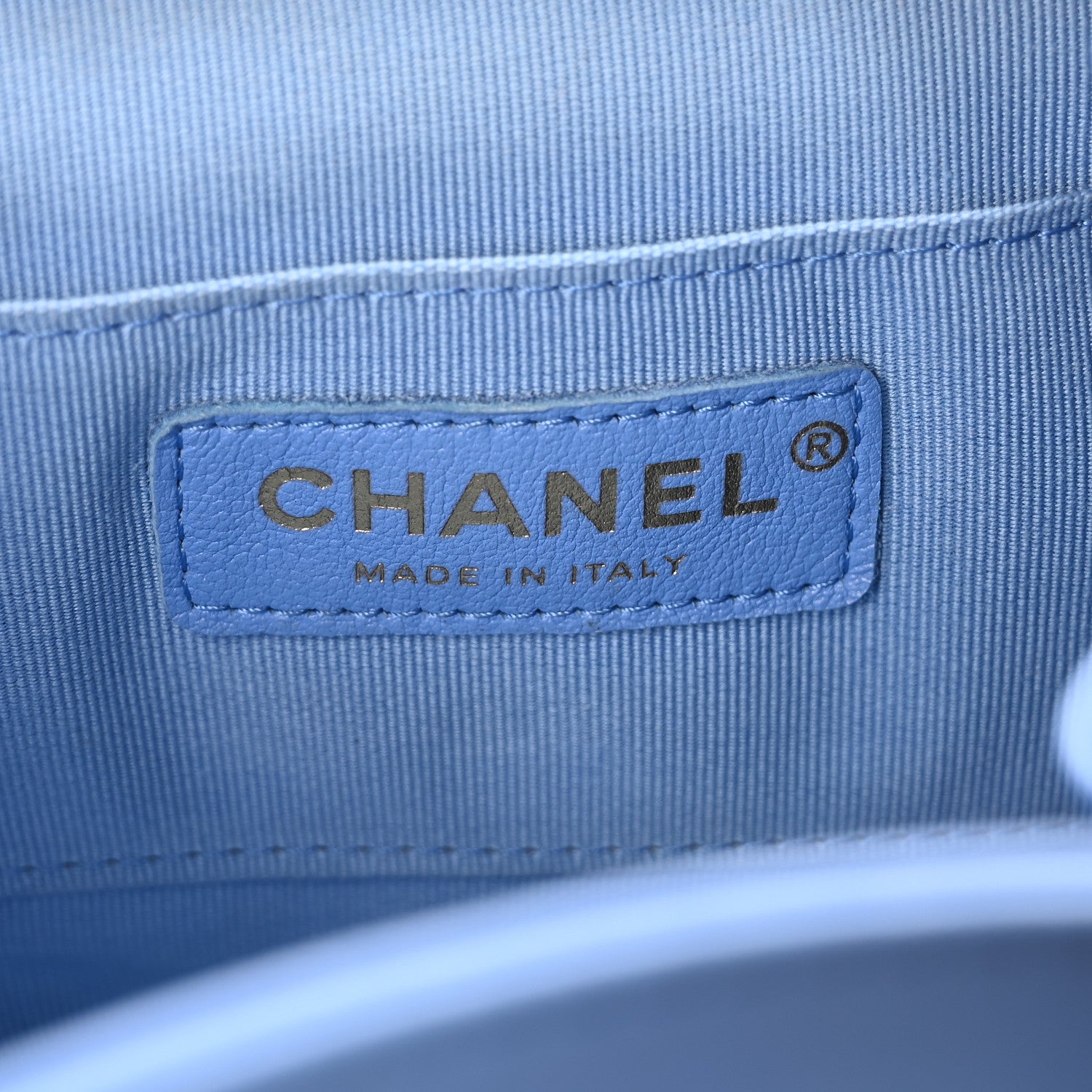 Chanel Lambskin Quilted Small Duma Drawstring Backpack Blue 6 of 10