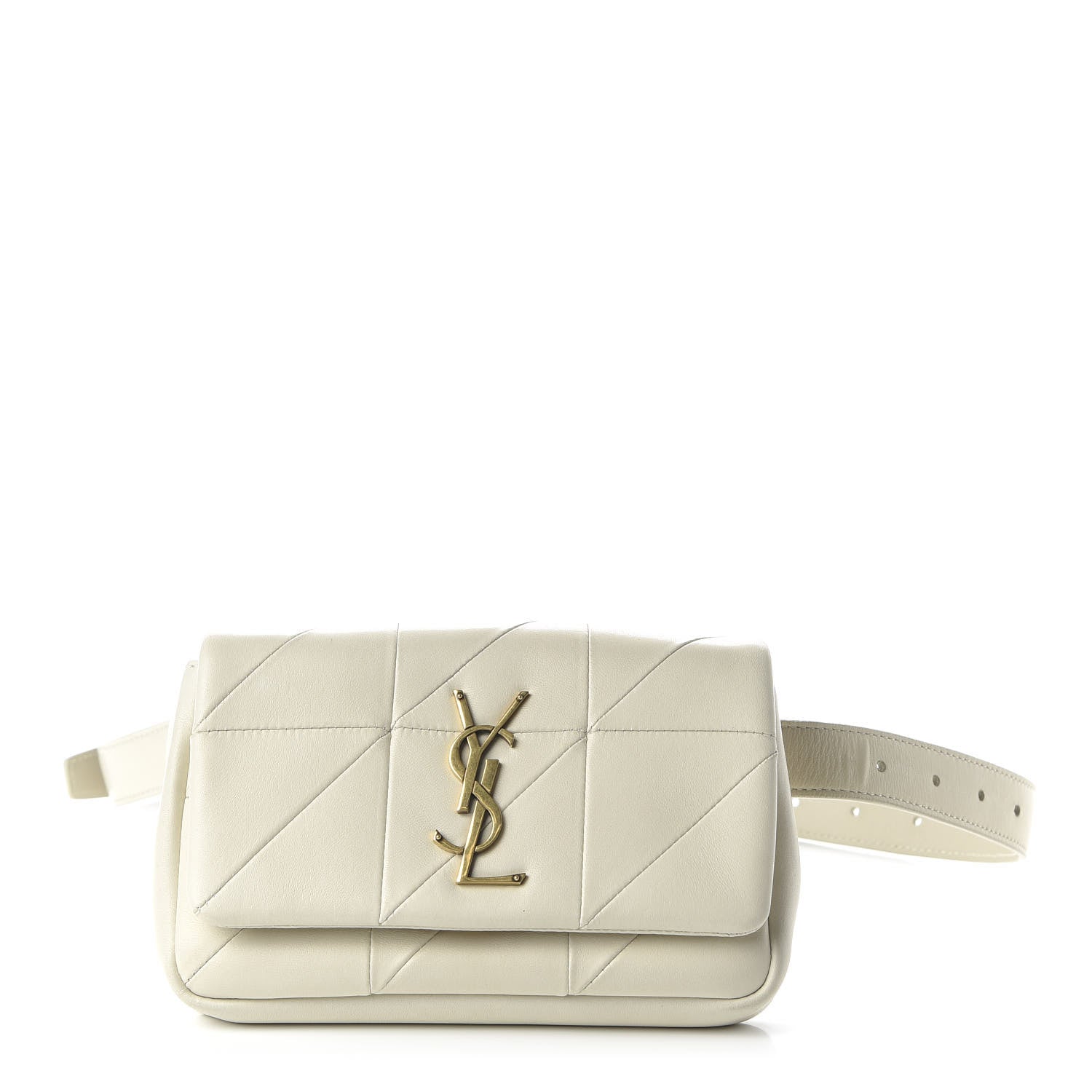 Saint Laurent Lambskin Monogram Jamie Belt Bag Crema Soft 1 of 9