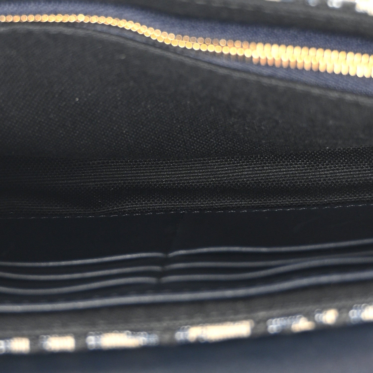 Christian Dior Oblique Smooth Calfskin Medium Saddle Pouch With Chain Blue 5 of 10