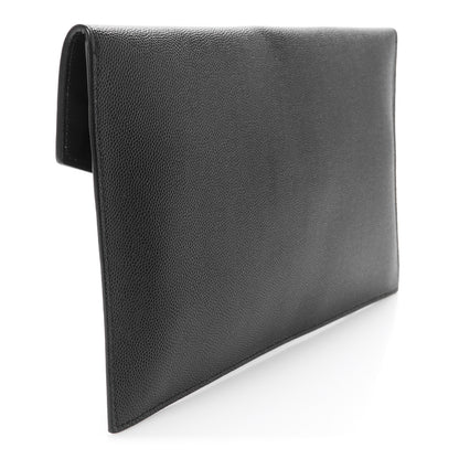 Saint Laurent Grain De Poudre Uptown Pouch Black 3 of 8