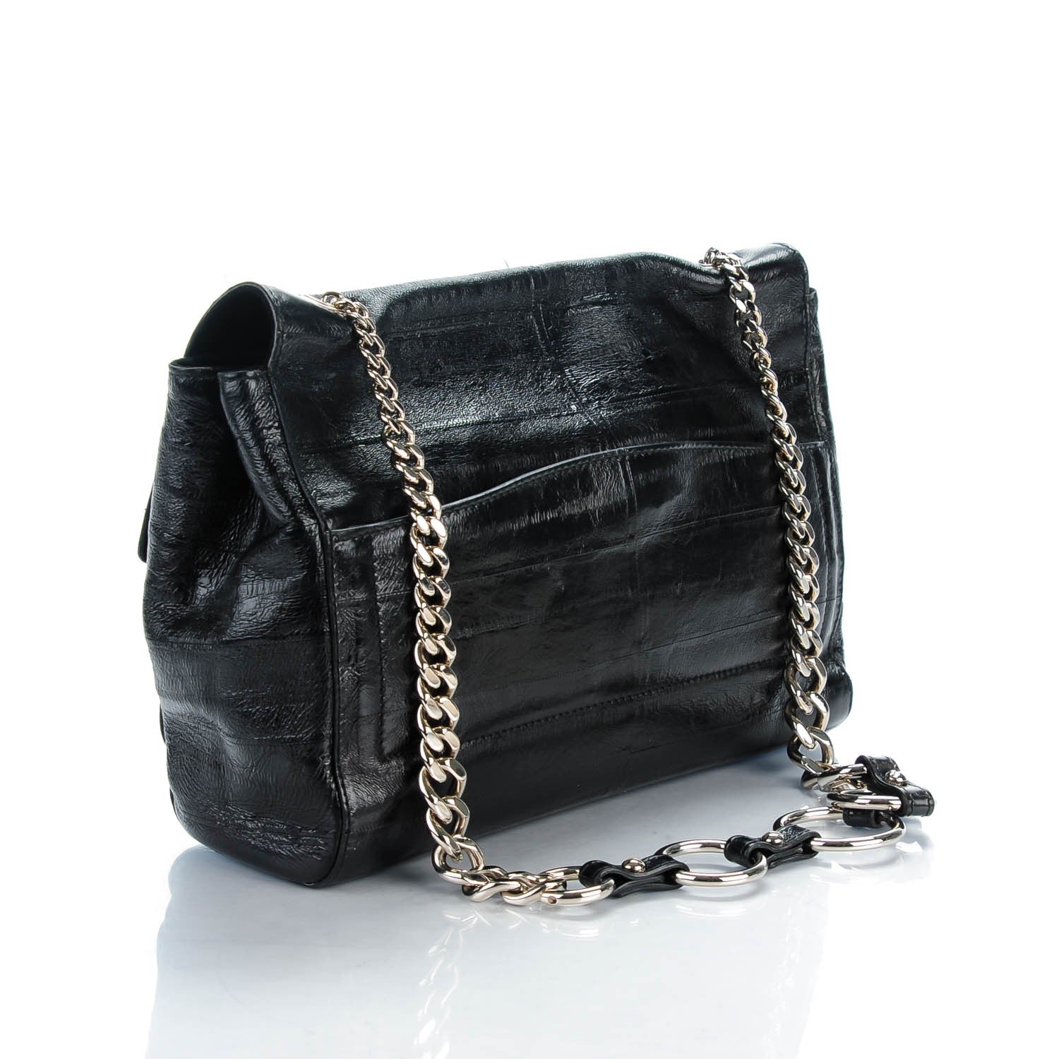 Saint Laurent Eel Skin Sac Le Sixieme Chain Bag 3 of 7