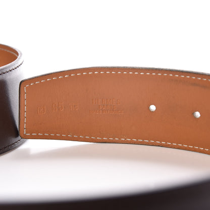 Hermes Box Chamonix 42mm Constance 2 Belt 95 Chocolate Gold 4 of 10