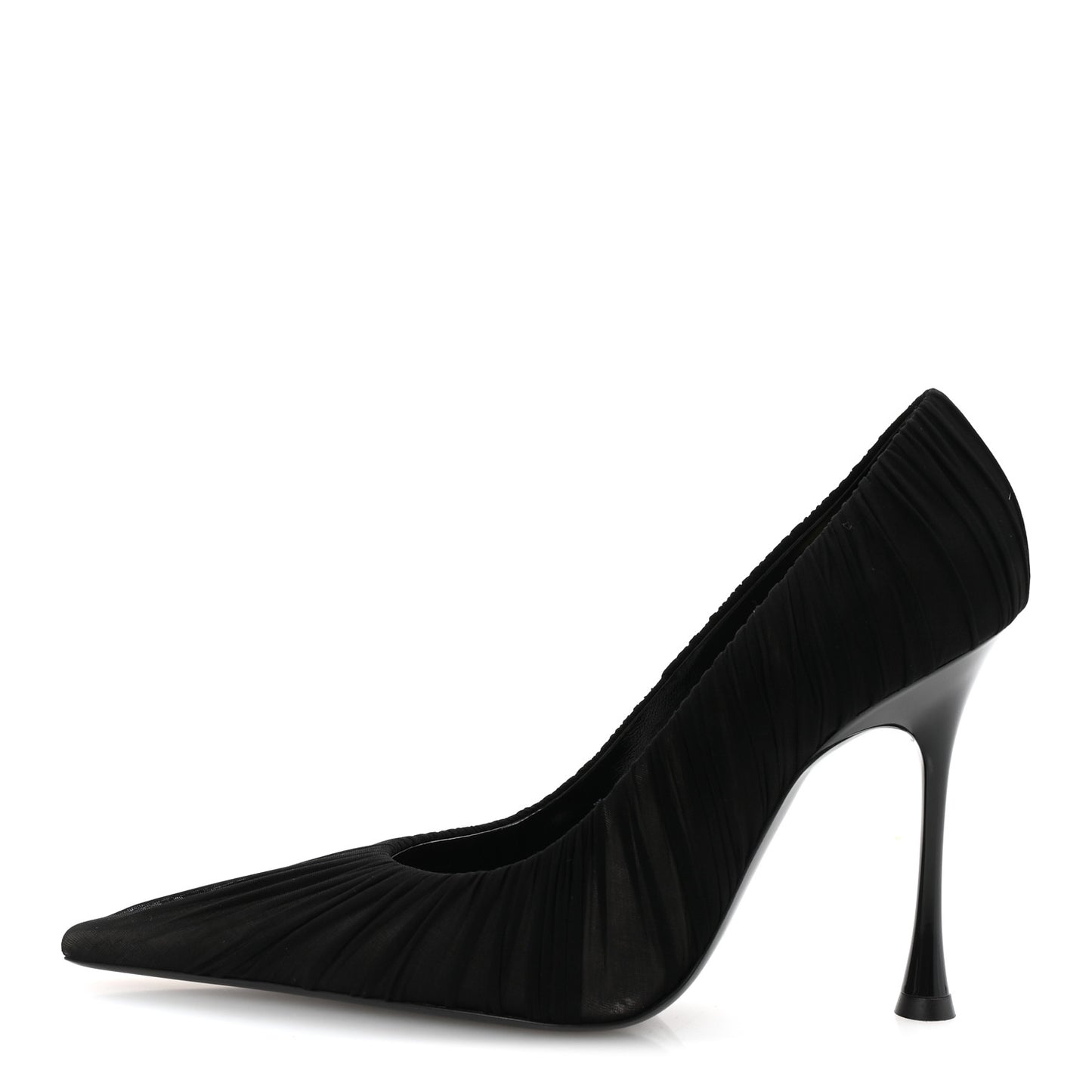 Ruched Jersey Doville 110 Pump 38.5 Black Innocent Nude