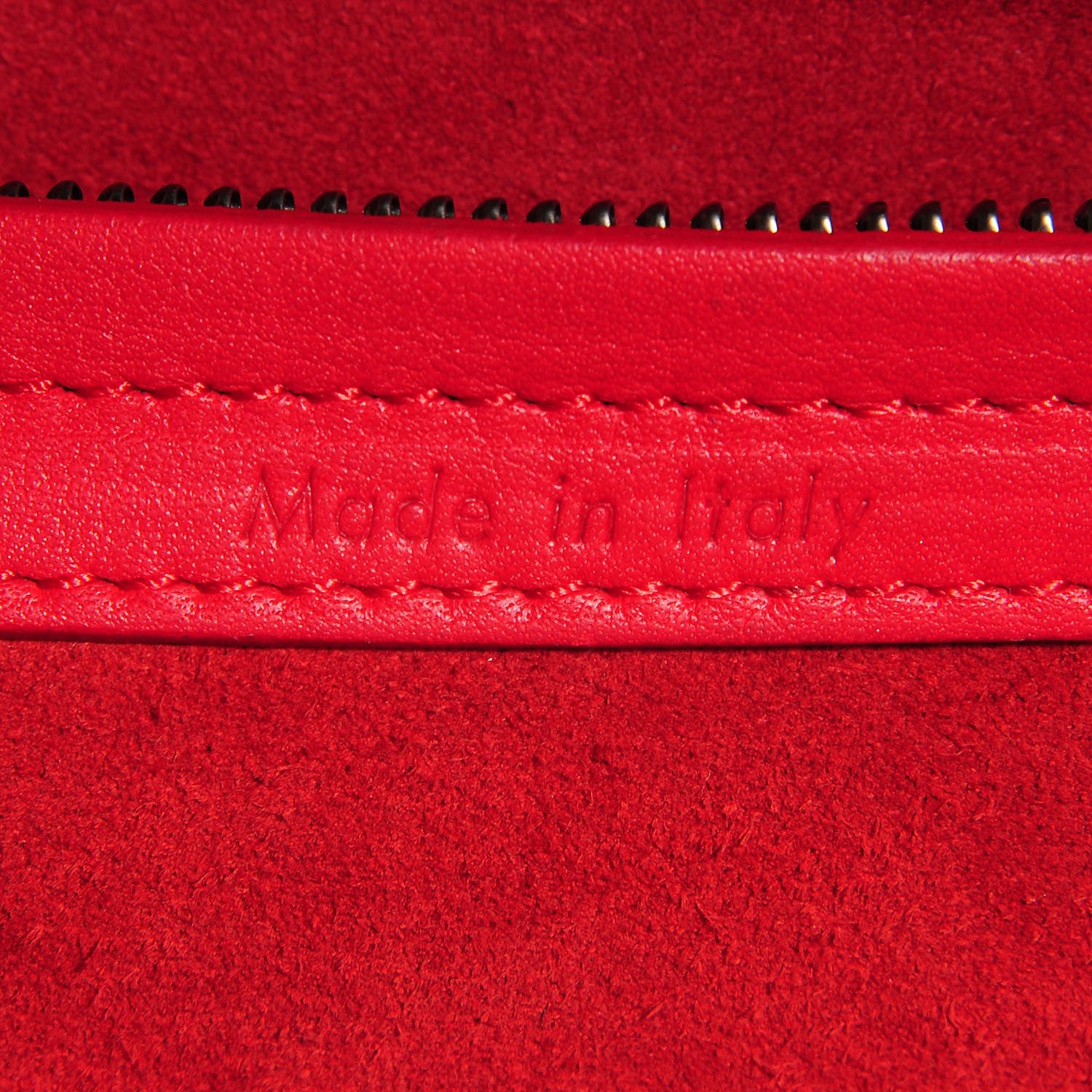Celine Supple Calfskin Medium Phantom Luggage Vermillion 6 of 7