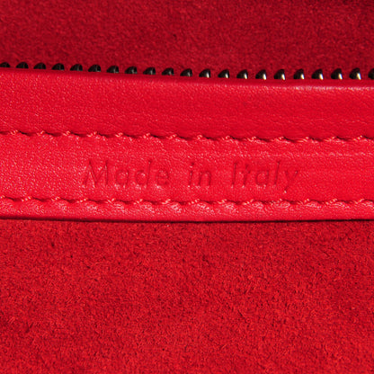 Celine Supple Calfskin Medium Phantom Luggage Vermillion 6 of 7