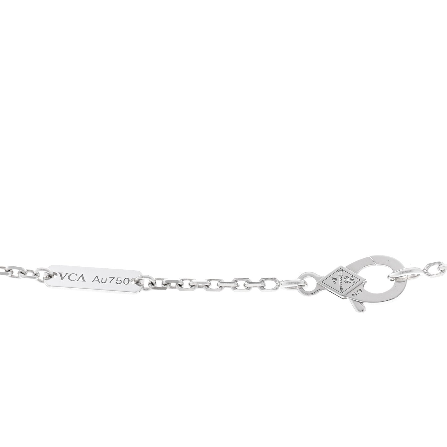 18K White Gold Diamond Large Frivole Pendant Necklace