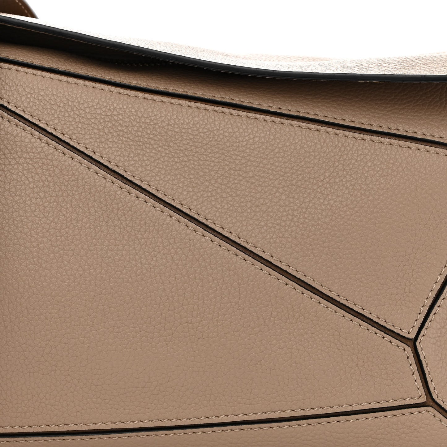 Grained Calfskin Small Puzzle Bag Sand Mink