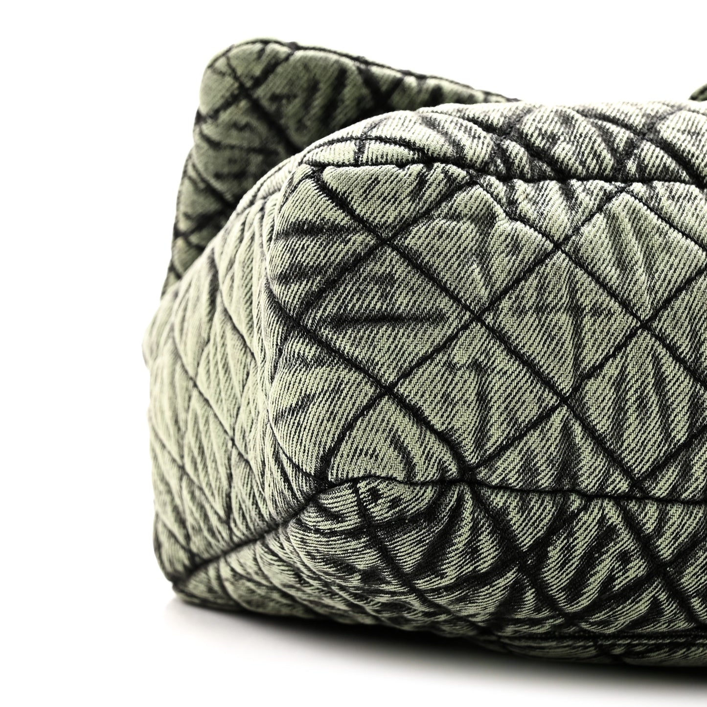 Denim Quilted Denimpression Flap Green Black