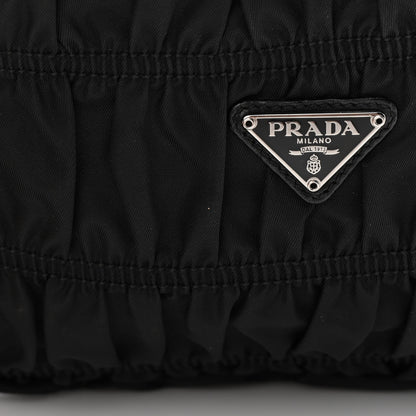 Prada Tessuto Nylon Gaufre Pochette Black 11 of 16
