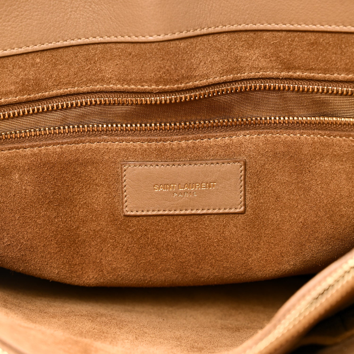 Saint Laurent Calfskin Large Sac de Jour Carryall Tan 6 of 9