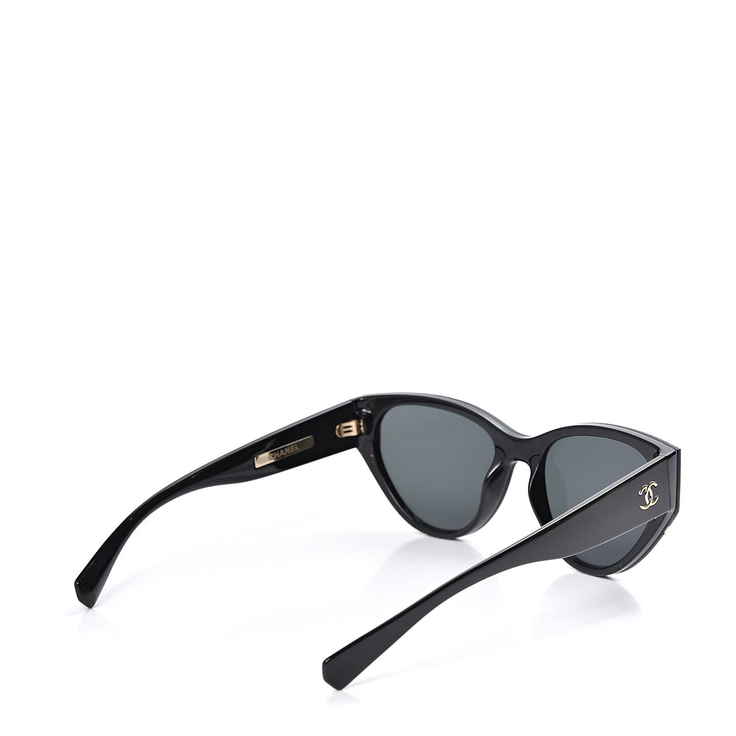 Chanel Acetate Cat Eye Sunglasses 6054 Black 4 of 8