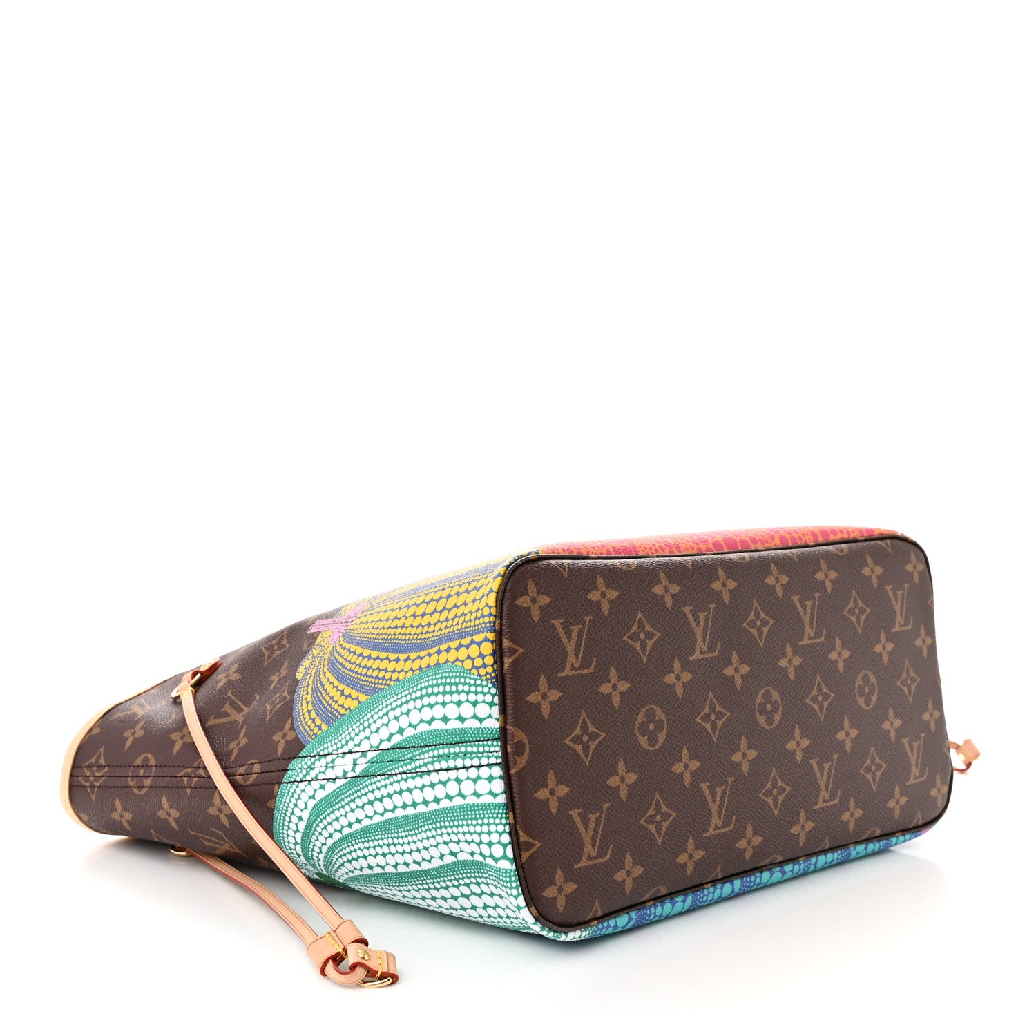 Louis Vuitton LV X YK Monogram Kusama Pumpkin Neverfull MM 5 of 11