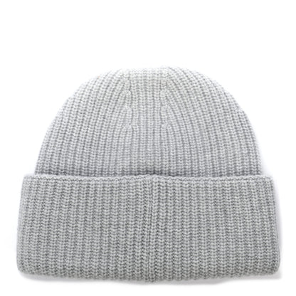 Chanel Wool Cashmere CC Beanie Hat Light Grey Fuchsia 3 of 5