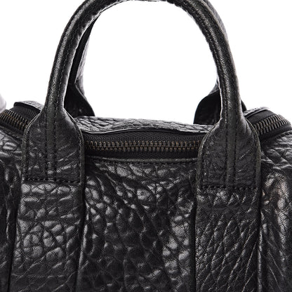 Alexander Wang Pebbled Lambskin Mini Rockie Black Matte Black Hardware 11 of 12
