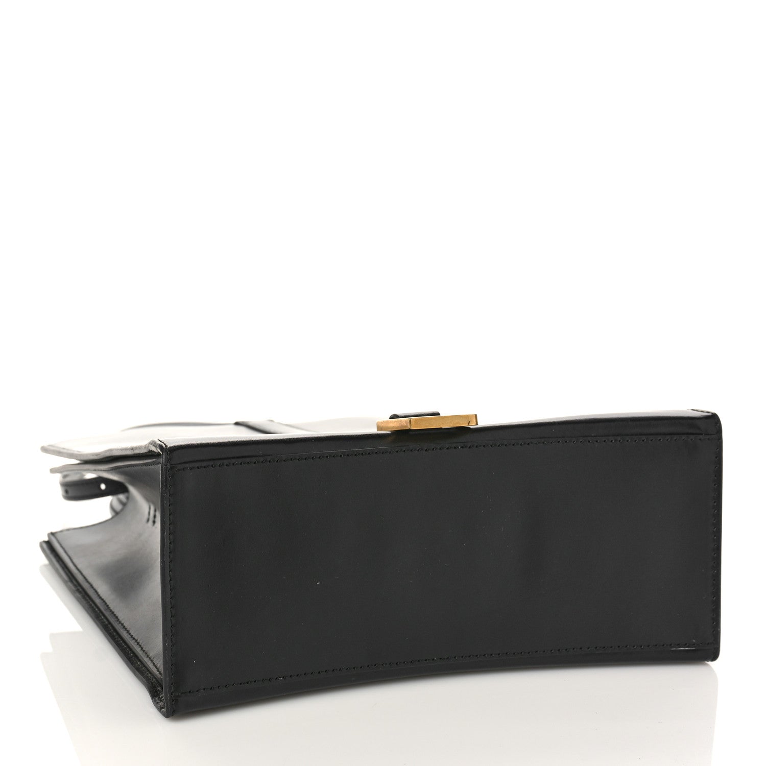 Balenciaga Shiny Box Calfskin Hourglass Tote Black 4 of 10