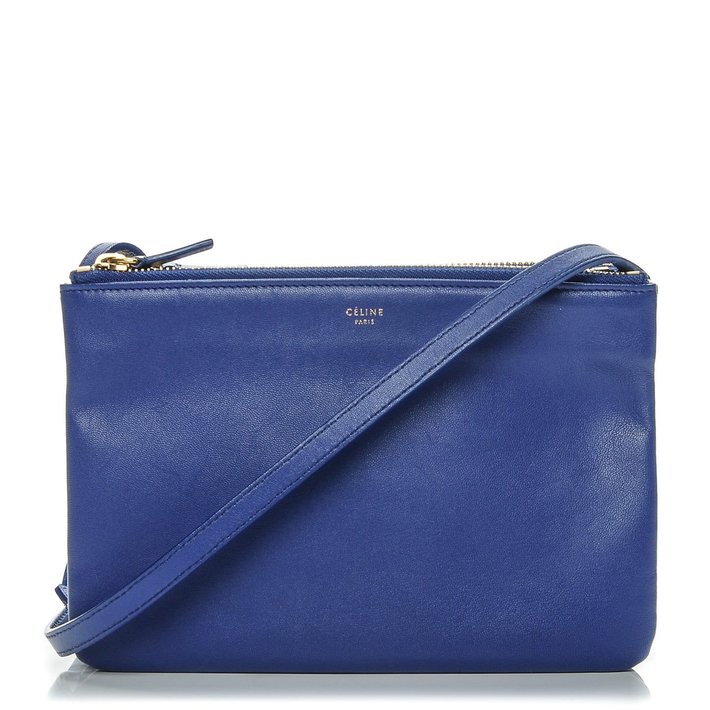 Lambskin Small Trio Crossbody Bag Indigo