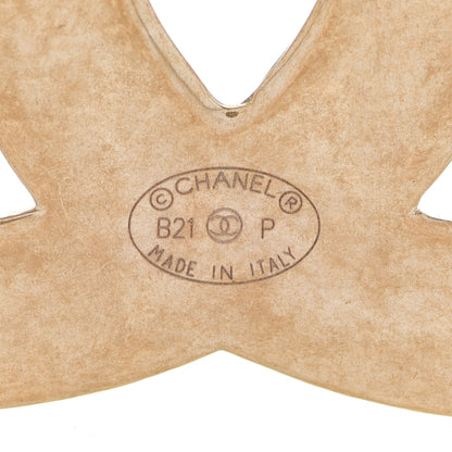 Chanel Metal CC Diamond Quilted Brooch Light Gold 4 of 5