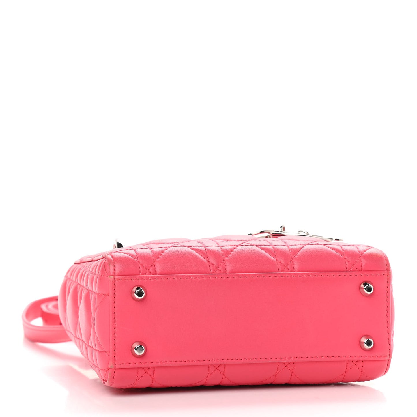 Lambskin Cannage Mini Lady Dior Pink
