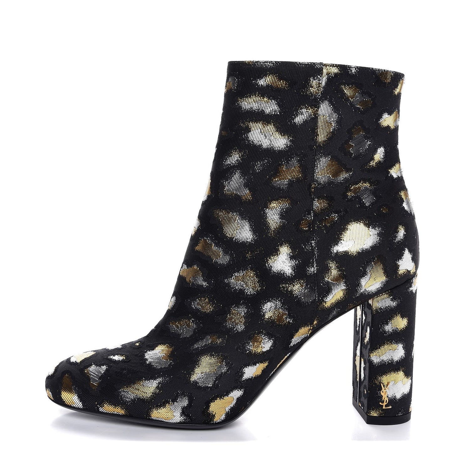 Jacquard Leopard Loulou Ankle Boots 37 Oro
