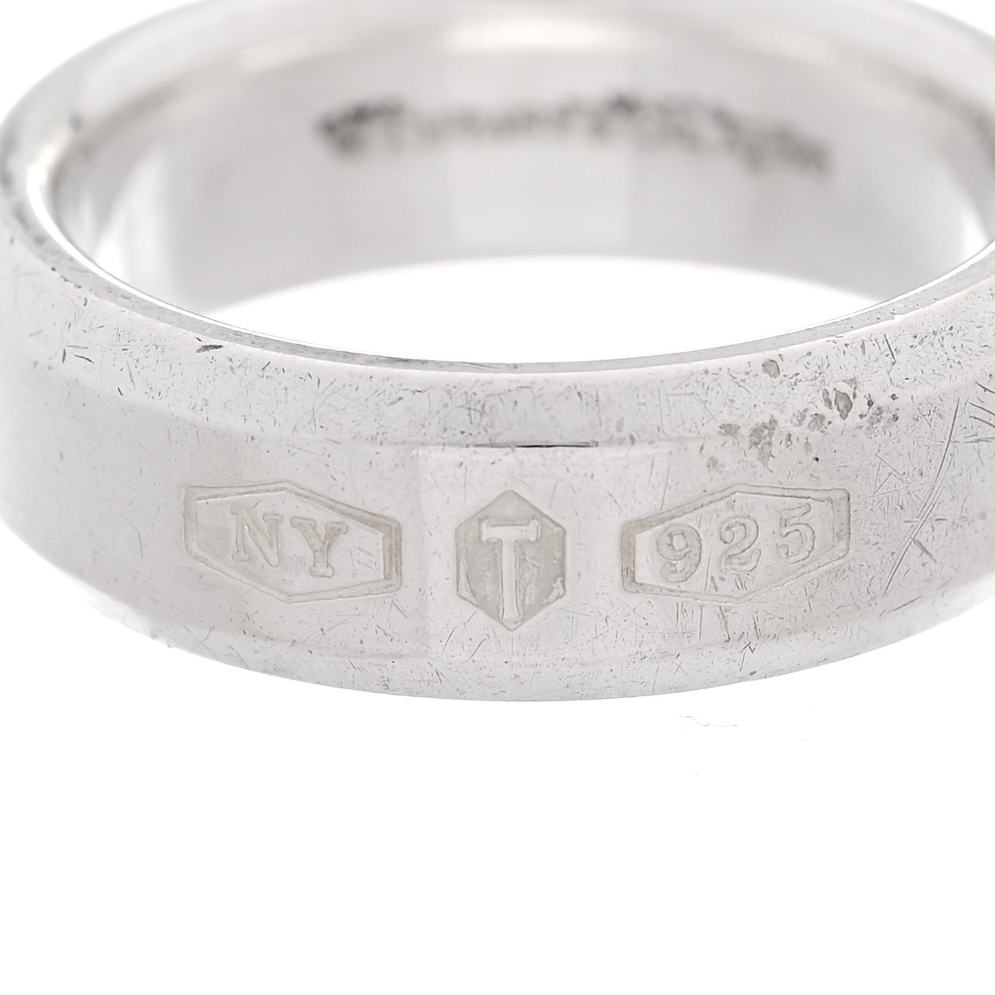 Sterling Silver 1837 Makers Medium Slice Ring 58 8.5