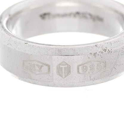 Tiffany Sterling Silver 1837 Makers Medium Slice Ring 58 8.5 4 of 5