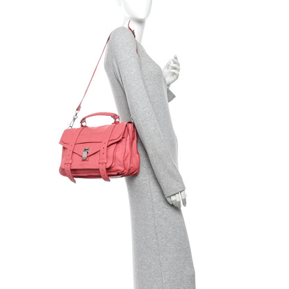 Proenza Schouler Lambskin Medium PS1 Satchel Hibiscus 2 of 9