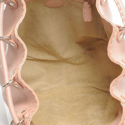 Fendi Calfskin Romano Selleria Bucket Hobo Pink 6 of 8