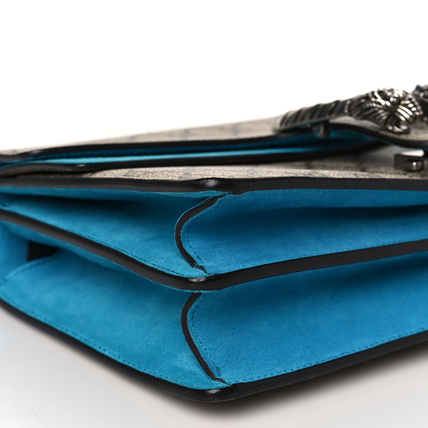 GG Supreme Monogram Small Dionysus Shoulder Bag Bright Turquoise