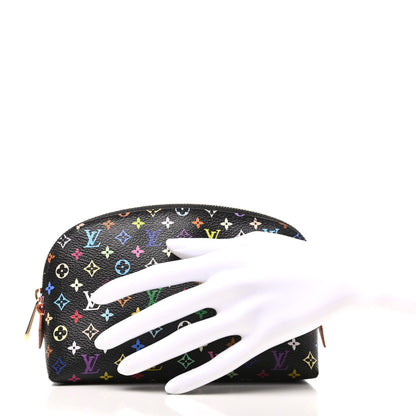 Louis Vuitton Monogram Multicolor Cosmetic Pouch Black Grenade 2 of 8