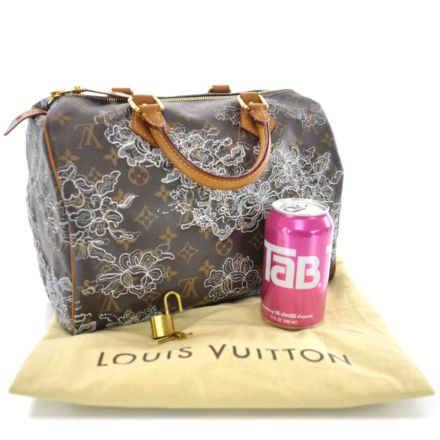 Monogram Dentelle Speedy 30 Silver