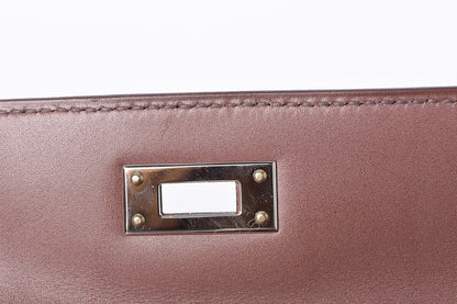 Hermes Tadelakt Kelly Cut Clutch Pochette Griolet 12 of 23