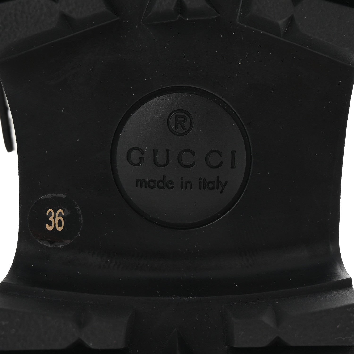 Gucci Azalea Calfskin GG Monogram Bi-Color Debossed Womens Harald Horsebit 25mm Platform Loafers 36 Mystic White Black 7 of 10