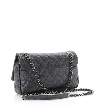 Chanel Iridescent Caviar Quilted Small Chic Flap Dark Silver 3 of 11