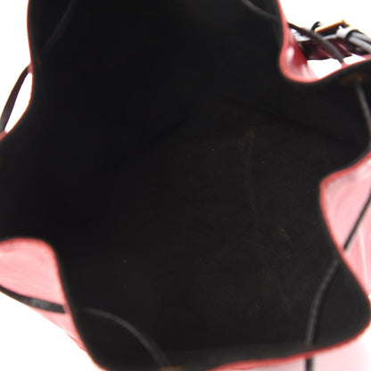 Louis Vuitton Epi Petit Bi-Color Noe Castillan Red Black 5 of 9